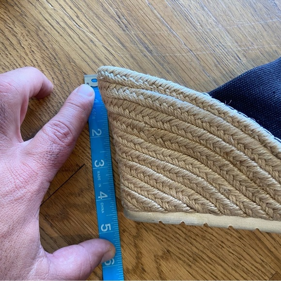 TOMS Monica Mule Espadrille Wedge Platform Sandals Black Size 9.5 - Picture 14 of 14